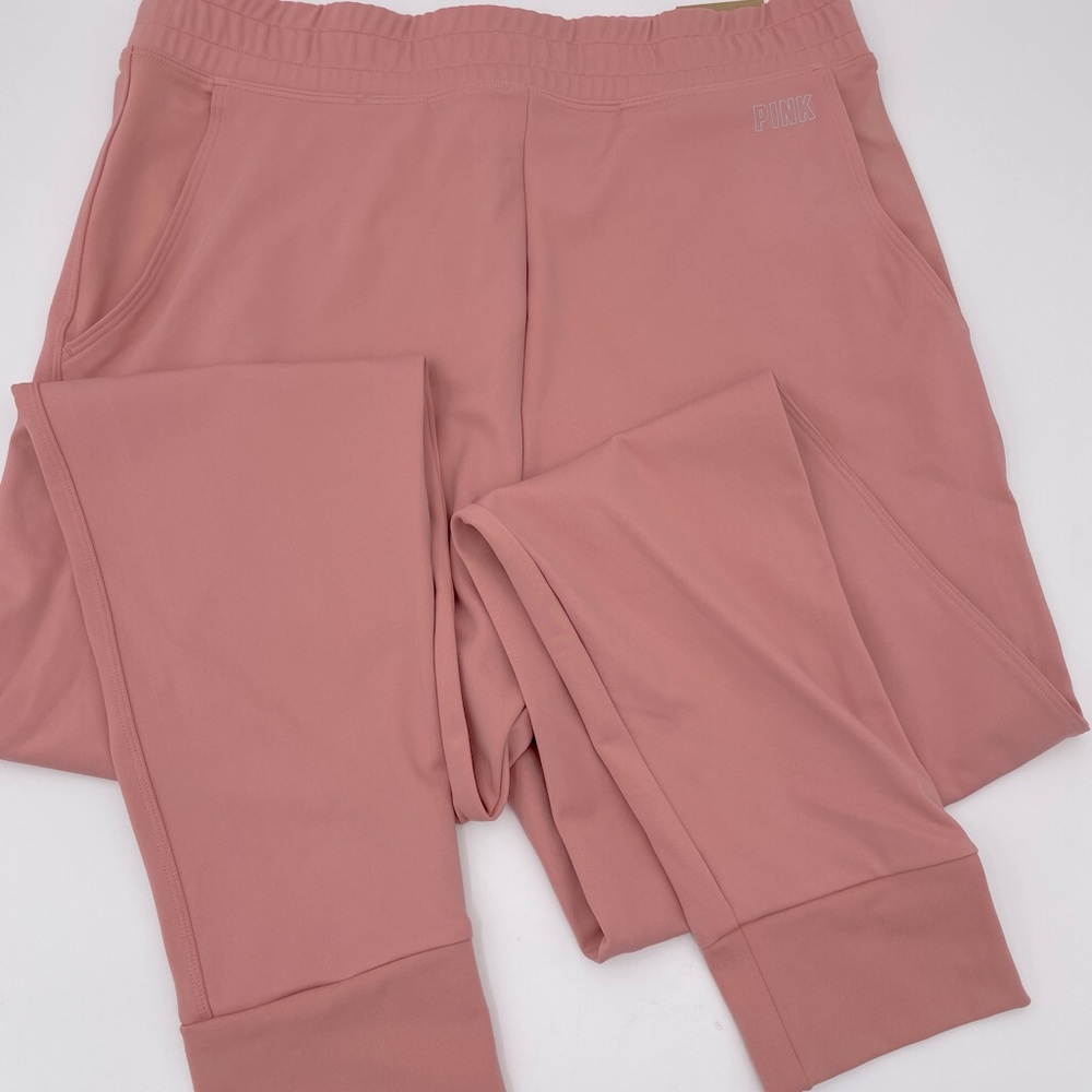 PINK VS- High Waist Skinny Joggers Quick Dry color-pink Size Large